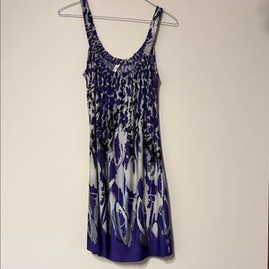 Cristinalove Purple and Black Mini Dress